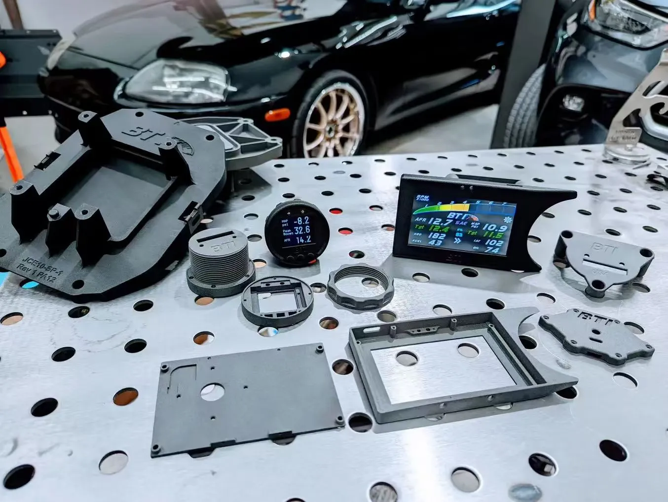 SLS 3D Printing for Automotive Interior Armrests: Comfort, Customization, and Production Efficiency SLS 3D printed car dashboard prototype for automotive interior design validation
