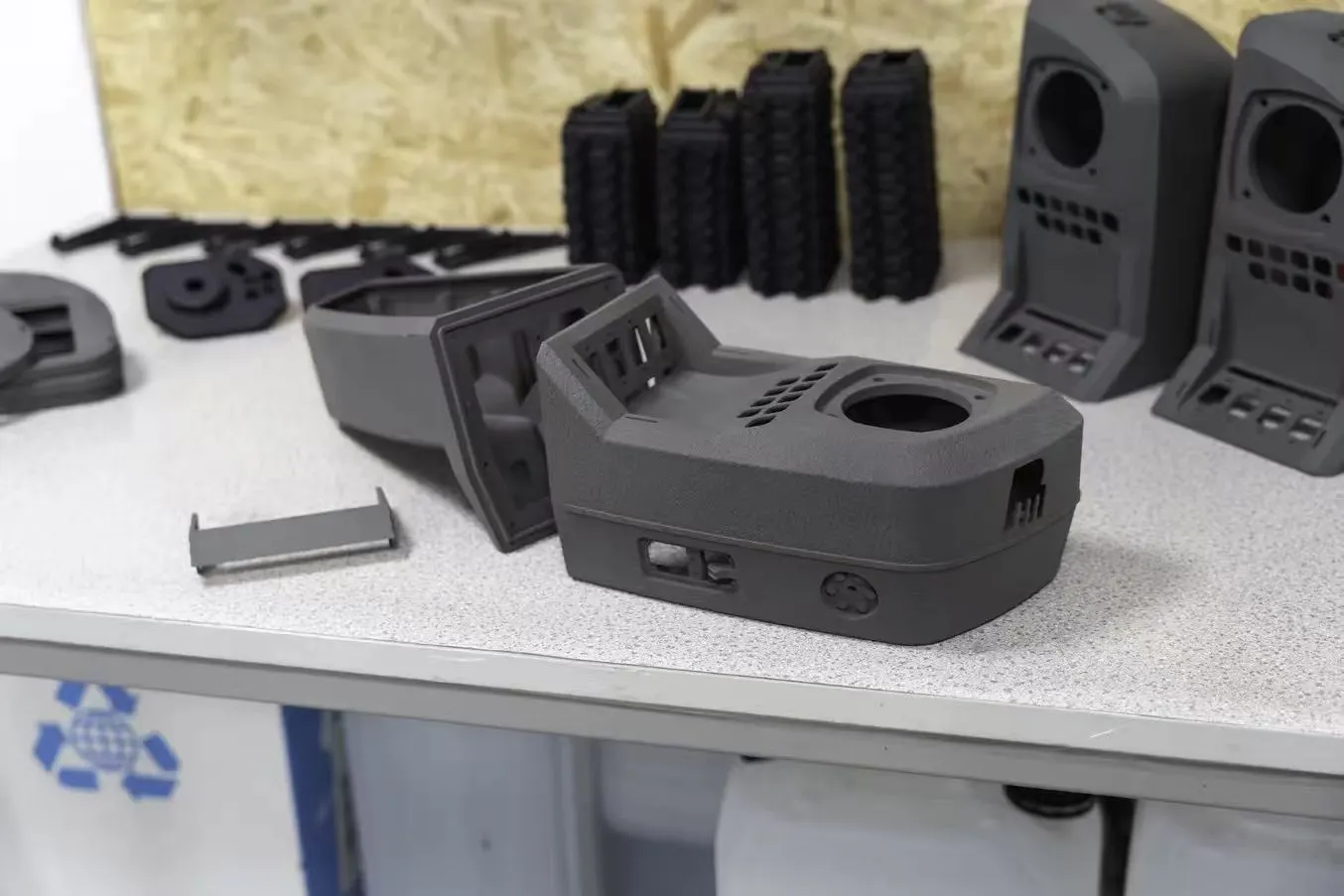 SLS 3D Printing for Automotive Interior Armrests: Comfort, Customization, and Production Efficiency SLS 3D printed automotive interior component for vehicle prototype development