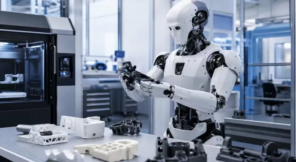 Sls Industrial Printer Humanoid Robot Prototype