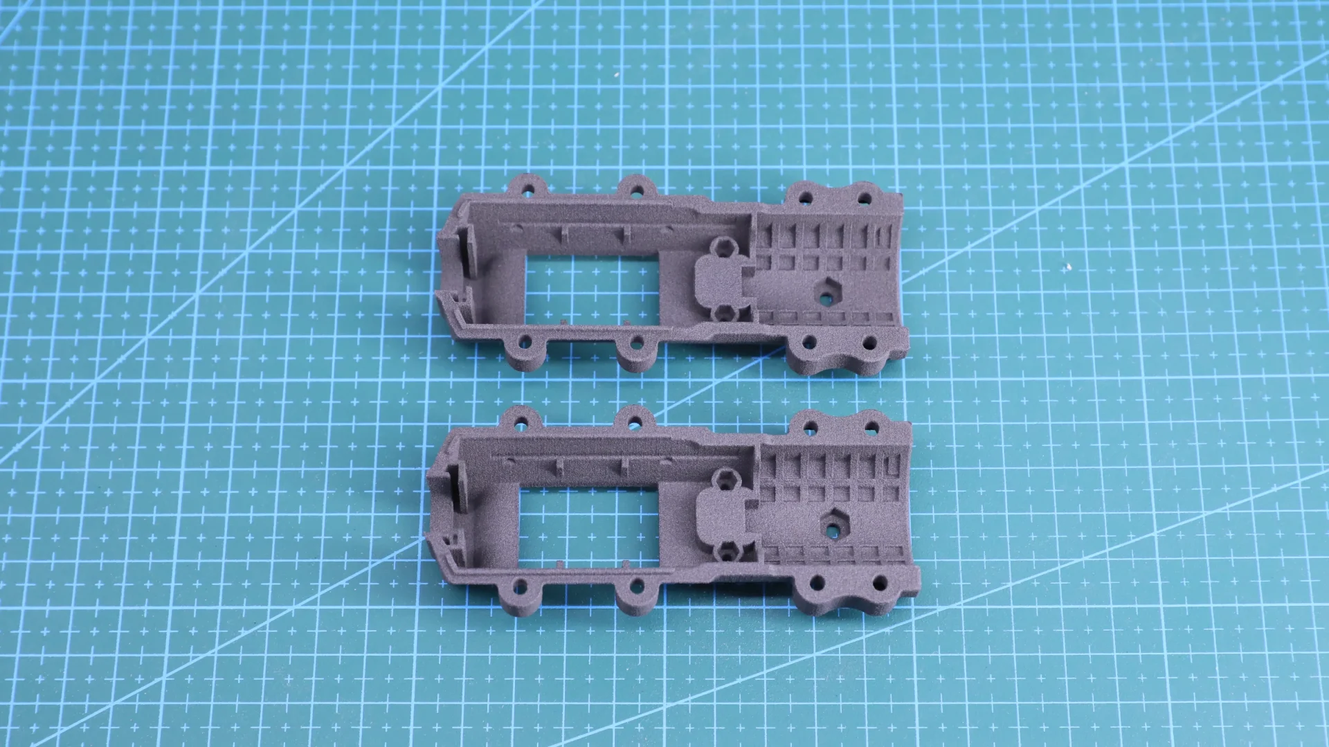 Small industrial parts additively manufactured by SLS1518 selective laser sintering printer