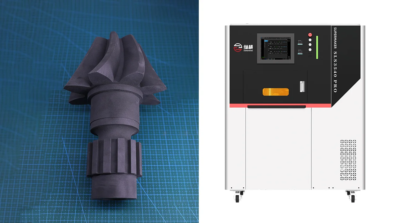 Sls3540pro 3d Aerospace components printed by SLS3540pro industrial SLS 3D printer